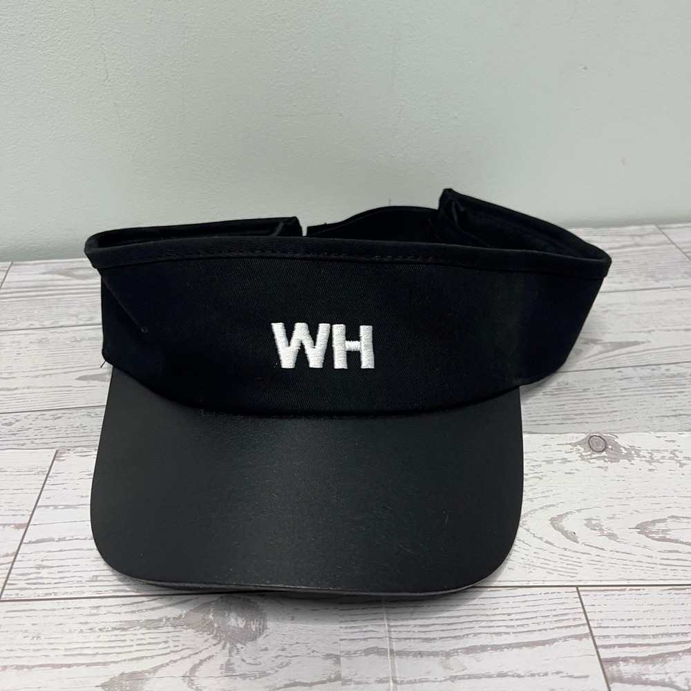 Waffle House Employee Visor Black WH Logo Uniform Hat OSFA 74349